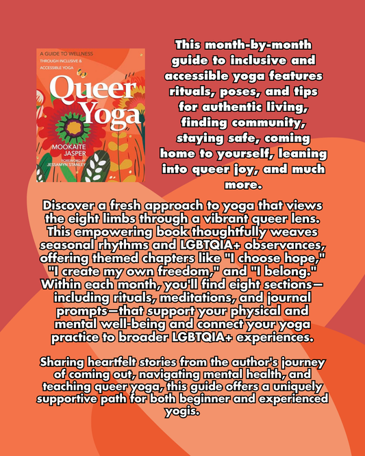 EVENT: Cosy Book Launch for Queer Yoga with Mookaite Jasper